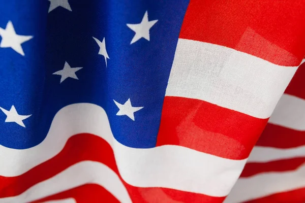 Tam bir Amerikan bayrağı çerçevesinde — Stok fotoğraf