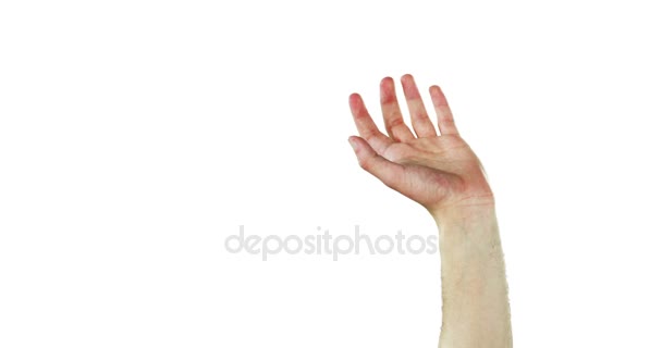 Gros plan sur les gestes des mains — Video