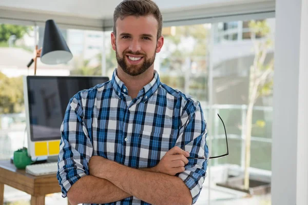 Zakenman in functie — Stockfoto