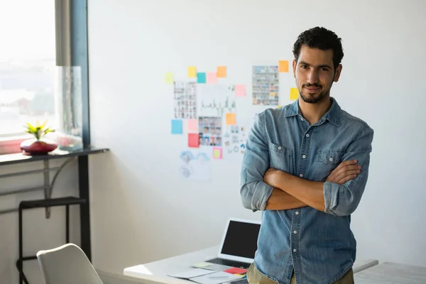 Portrait of confident businessman at office — Stock Photo, Image