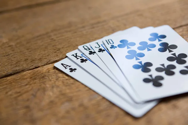 Клуби гральних карт — стокове фото