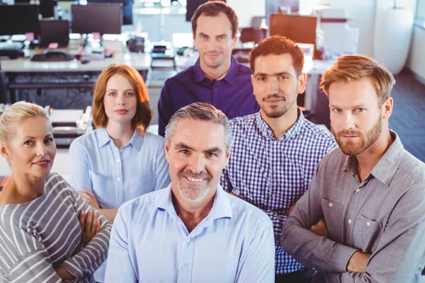 Business team standing at office — Stock Photo, Image