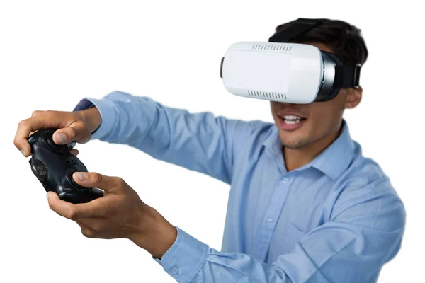 Hombre de negocios con gafas VR —  Fotos de Stock