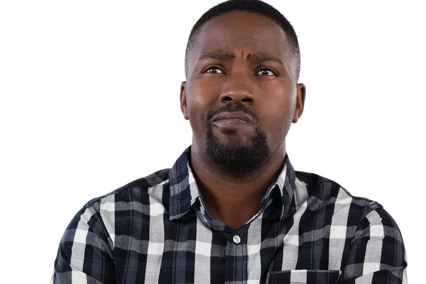 Thoughtful man standing — Stock Photo, Image