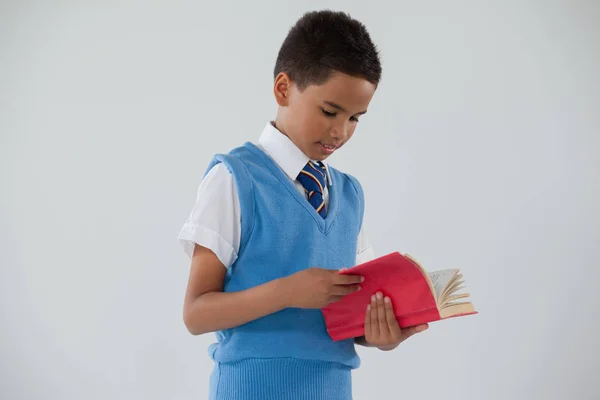 Школяр читання книги — стокове фото