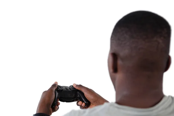 Homem jogando videogame — Fotografia de Stock