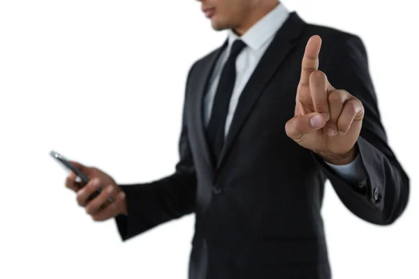 Businessman using phone — Stock Photo, Image