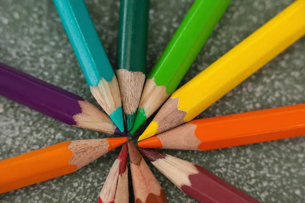 Vários lápis de cor — Fotografia de Stock