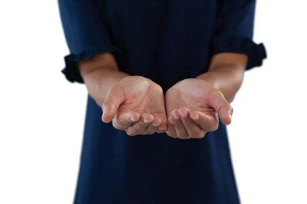 Female executive showing hands — Stock Photo, Image