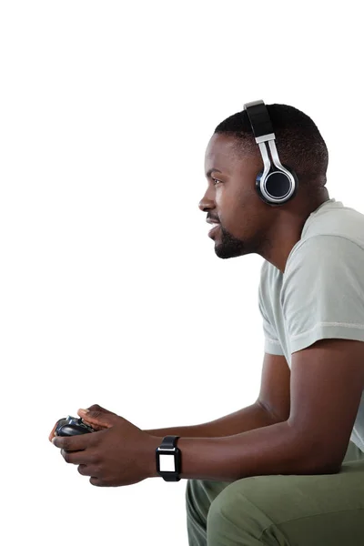 Homem jogando videogame — Fotografia de Stock