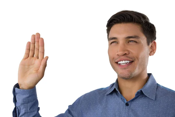 Hombre de negocios saludando mano — Foto de Stock