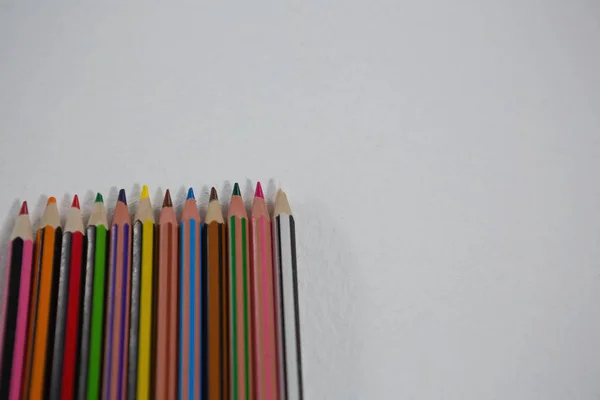 다양 한 컬러 연필 — 스톡 사진