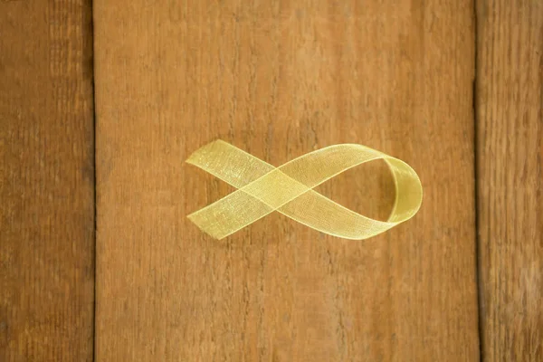 Yellow Sarcoma Awareness ribbon — Stock Photo, Image