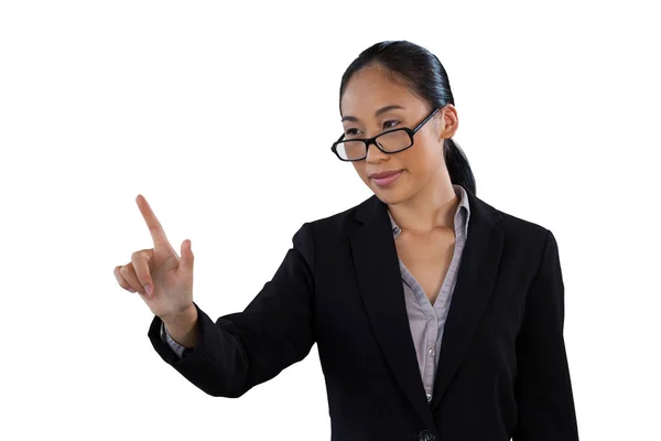 Affärskvinna som bär glasögon — Stockfoto