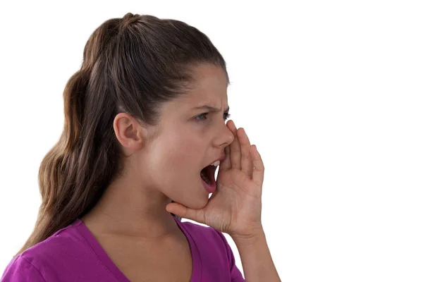 Chica enojada gritando —  Fotos de Stock