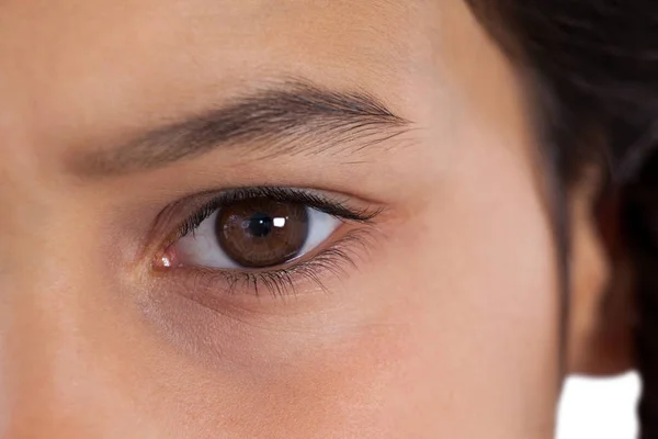 Chicas ojos con cejas —  Fotos de Stock