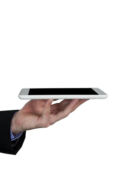 Uomo d'affari in possesso di tablet digitale — Foto Stock