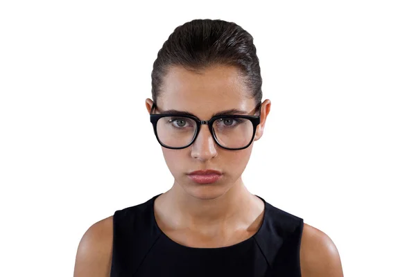 Femme d'affaires portant des lunettes — Photo
