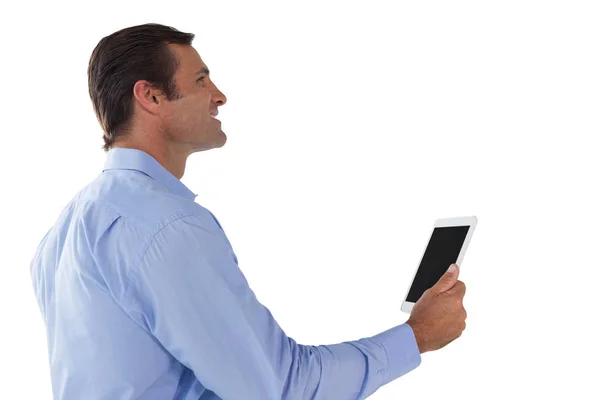 Uomo d'affari che utilizza tablet digitale — Foto Stock