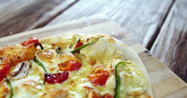 Pyszna włoska pizza — Wideo stockowe