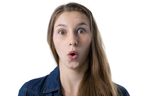 Teenage girl surprised — Stock Photo, Image