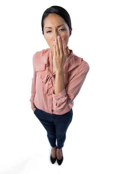 Bostezo ejecutivo femenino — Foto de Stock