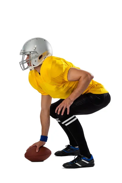 Determinado jogador de futebol americano — Fotografia de Stock