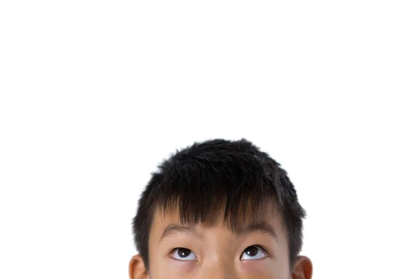 Boy against white background — Stock Photo, Image