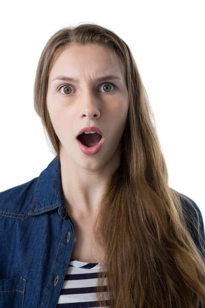 Teenage girl surprised — Stock Photo, Image