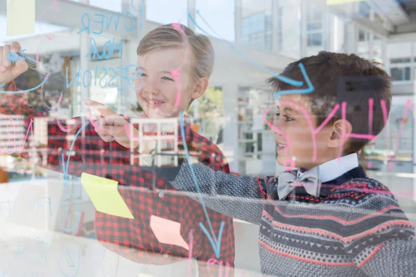 Kids as business executives discussing — Stock Photo, Image