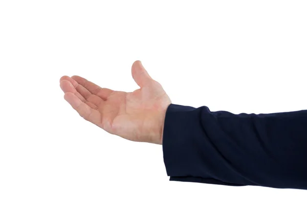 Hulpeloos zakenman die zijn handen tonen — Stockfoto