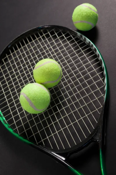 Palline da tennis gialle fluorescenti — Foto Stock