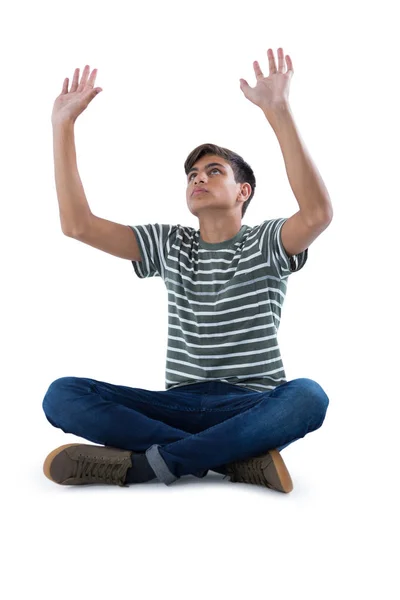 Adolescent garçon prier — Photo