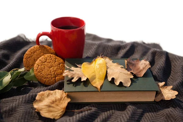 Black coffee, cookies — Stock Photo, Image