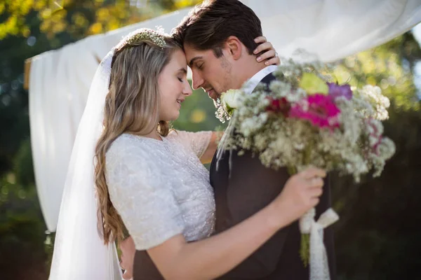 Affectionate couple embracing each other — Stock Photo, Image