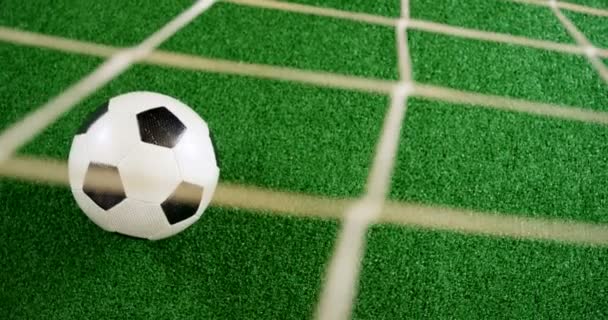 Calcio su erba artificiale — Video Stock