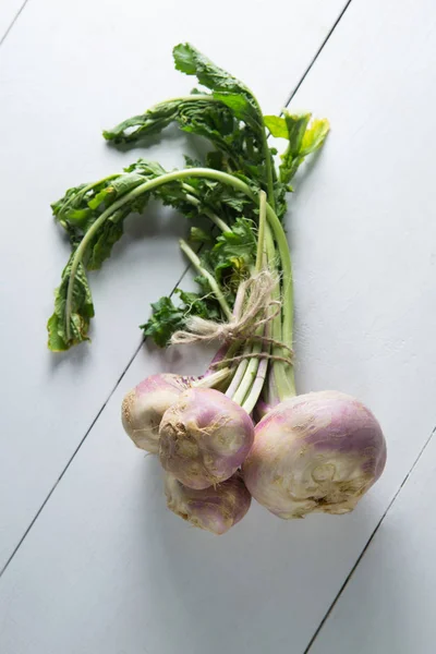 High angle view of turnip bunch — Stock Photo, Image