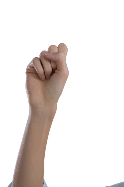 Womans ręcznego formowania pięść — Zdjęcie stockowe