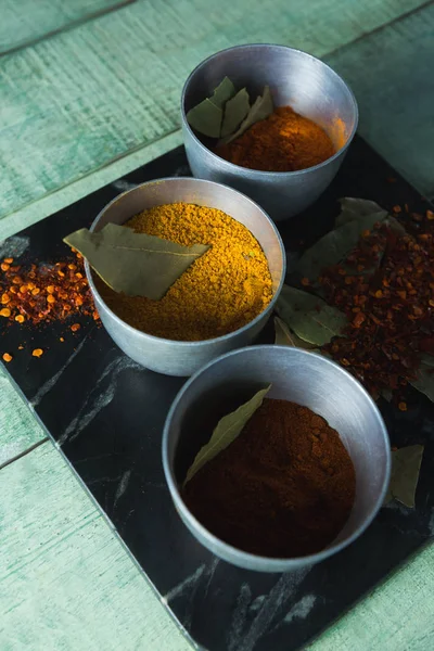 Various type spices on bowl — Stock Photo, Image