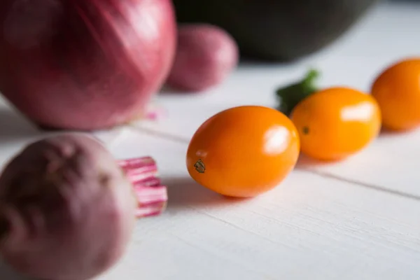 Tomates cereja com beterraba — Fotografia de Stock