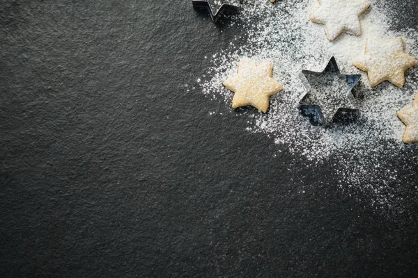 Pasta biscotto a forma di stella — Foto Stock