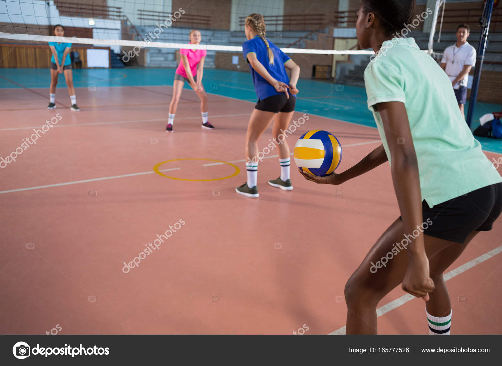posiciones del voley en la cancha