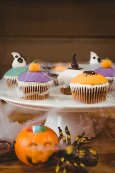Close up de comida doce durante o Halloween — Fotografia de Stock