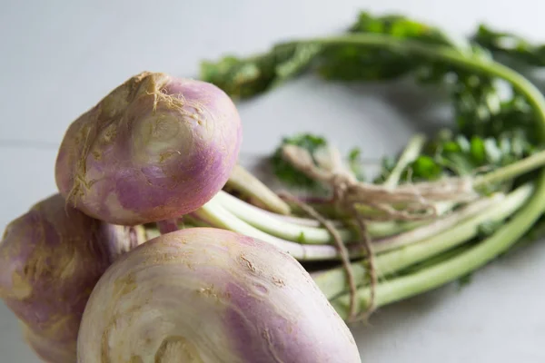 Close-up of turnips on table — Stock Photo, Image