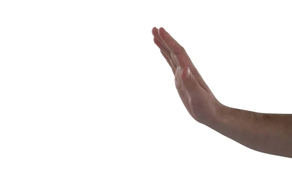 Gest ręki na białym tle — Zdjęcie stockowe