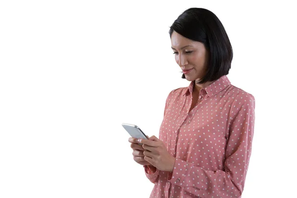 Mujer usando tableta digital — Foto de Stock