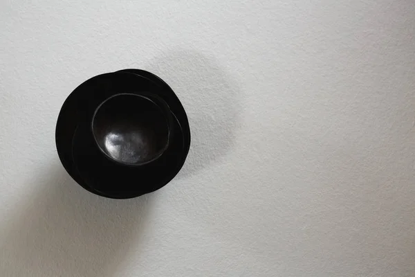 Various black bowl on white background — Stock Photo, Image
