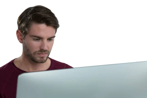 Man using computer — Stock Photo, Image