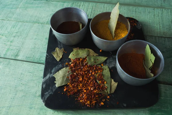 Various type spices on bowl — Stock Photo, Image