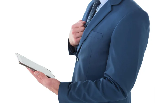 Uomo d'affari utilizzando tablet computer — Foto Stock